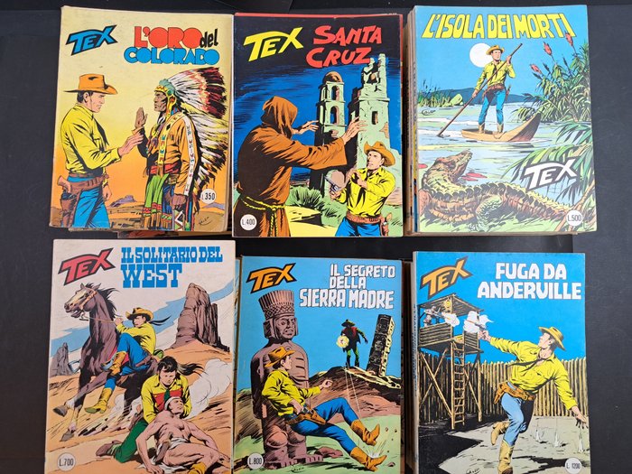 Tex Gigante nn. 200/299 - Sequenza Completa - 100 Comic - Første utgave - 1977/1985