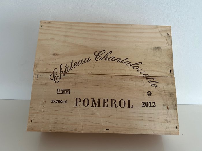 2012 Chateau Chantalouette - Pomerol - 3 Flasker (0,75 L)