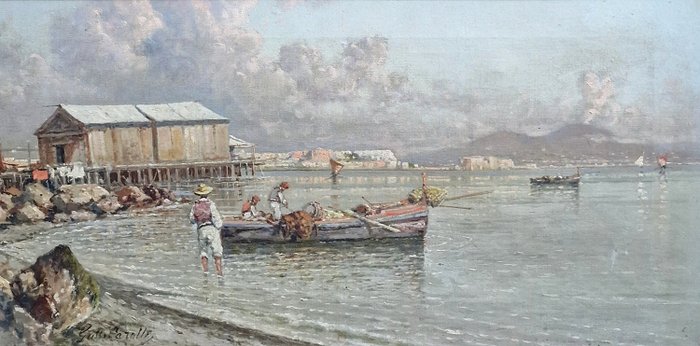 Giuseppe Carelli (1858-1921) - Marina di Napoli