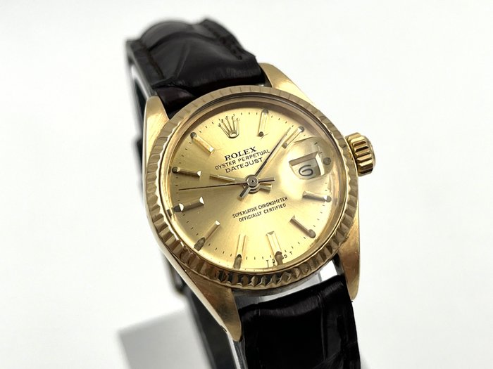 Rolex - Oyster Perpetual Datejust 18k gold - Utan reservationspris - Réf. 6917 - Kvinnor - 1970-1979