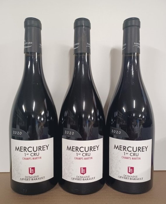 2020 Domaine Levert-Barault "Champs Martin" - Mercurey 1er Cru - 3 Bottles (0.75L)
