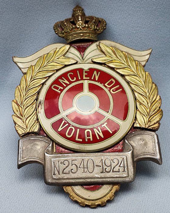 Crachá - Grille Badge - Ancien Du Volant - Bélgica - Início do século XX (WW I)