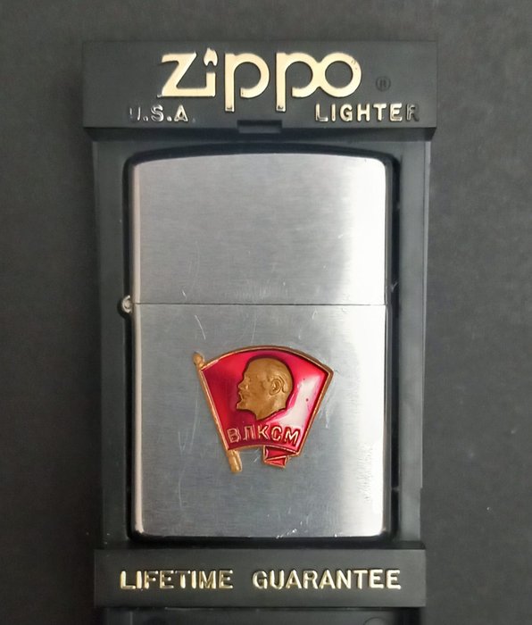 Zippo, Insignia URRS Lenin Año 1999 Mes Enero - 打火機 - 鋼（不銹鋼）