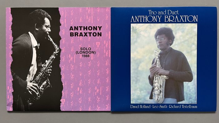 Anthony Braxton - Solo London 1988 & Trio and Duet (both 1st pressing, 1 album signed) - Diverse Titel - LP-Alben (mehrere Objekte) - Erstpressung - 1974