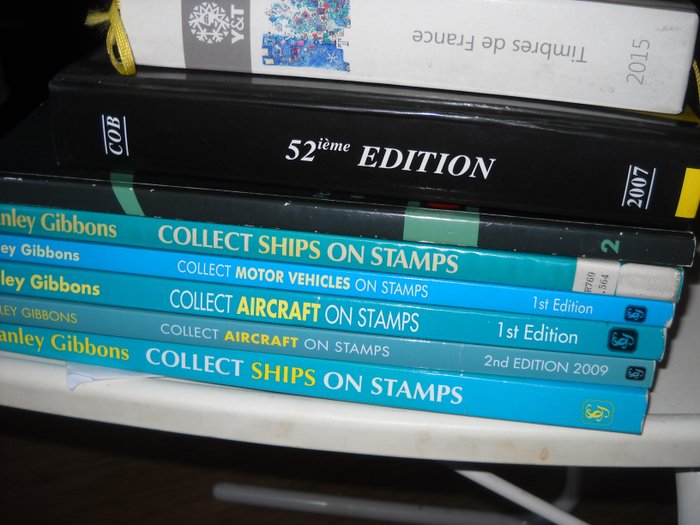 Verden  - 8 Stanley Gibbons Thematic Catalogs & Be--Fr Congo i god stand