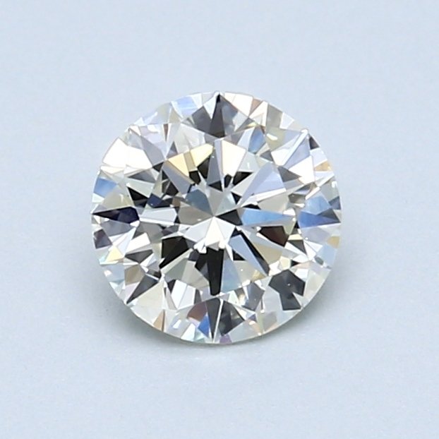 1 pcs Diamante - 0.80 ct - Rotondo, brillante - H - VS2