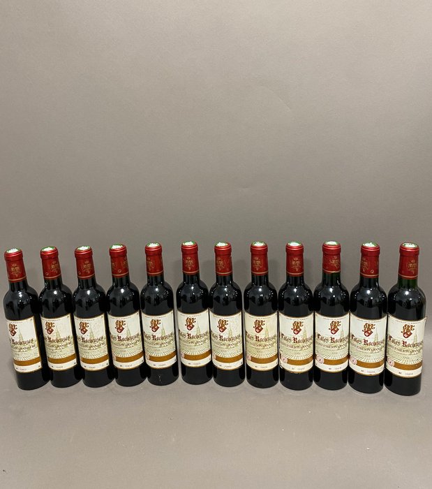 2000 Côtes Rocheuses, Saint-Émilion Grand Cru - Bordeaux Grand Cru - 12 Bottiglie da mezzo (0,375 L)