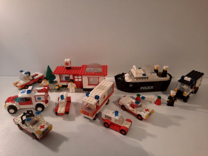 Lego - Partij politie en ziekenhuis en ambulances