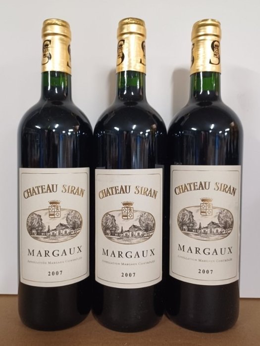 2007 Château Siran - Margaux - 3 Bottles (0.75L)