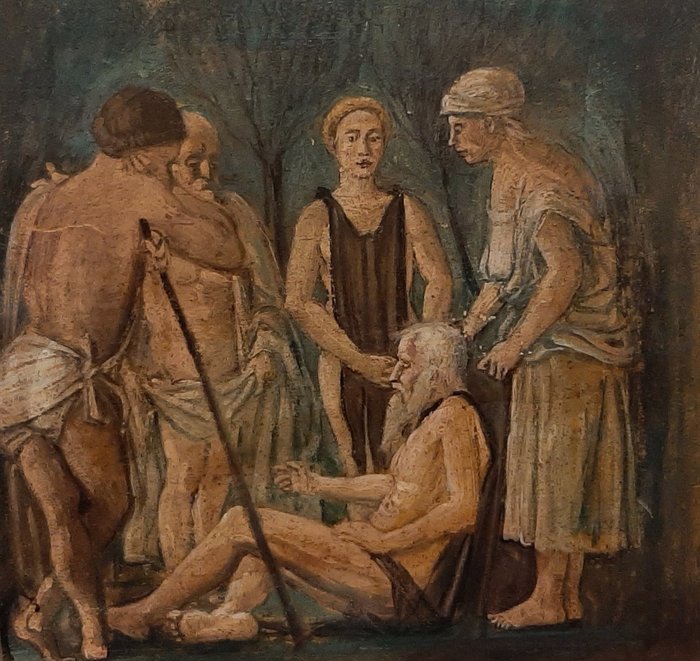 Scuola italiana (XX), da Piero della Francesca - L'ebrezza di Noè