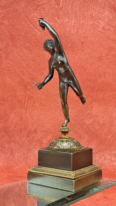 Rzeźba, Nike, Goddess of Victory - 21.5 cm - Brąz (patynowany)