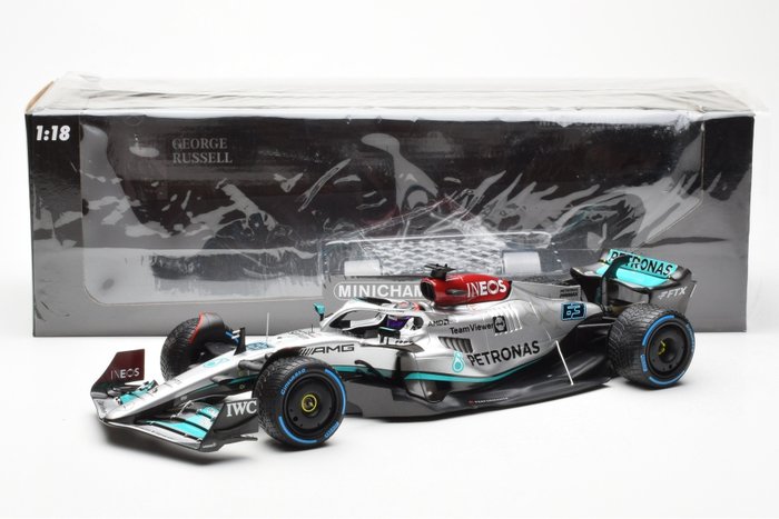 Minichamps 1:18 - 模型赛车 - Mercedes-AMG Petronas Formula One Team F1 W13 E Performance George Russell Monaco GP 2022 - 限量版 426 件。