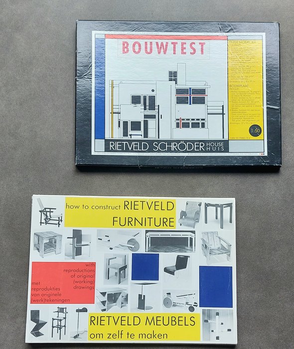Victor Veldhuyzen van Zanten - Gerrit Rietveld - Maquette - Rietveld Schröderhuis en Rietveld meubels  (2) - Papier