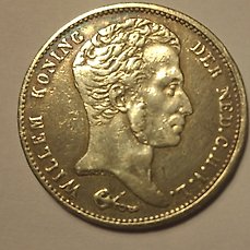 Nederland. Willem I (1813-1840). 1 Gulden 1821 U  (Zonder Minimumprijs)
