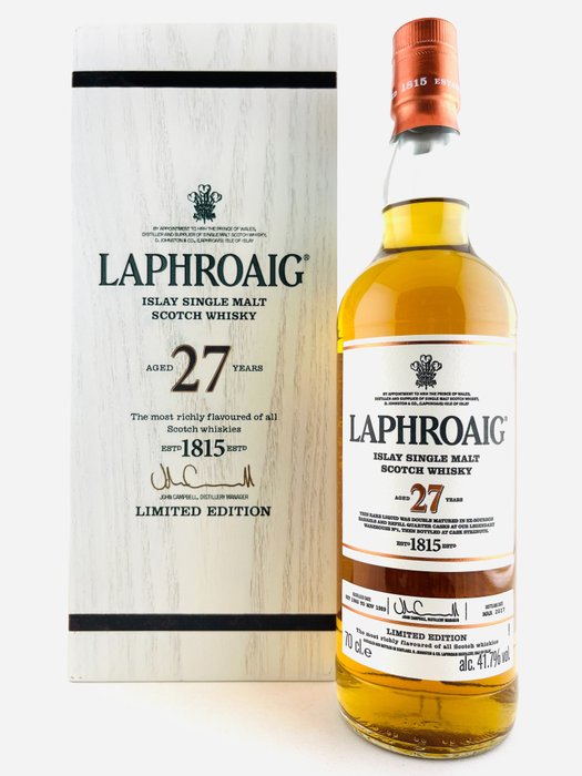 Laphroaig 27 years old - Original bottling  - b. 2017  - 70cl
