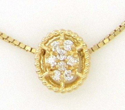 Senza Prezzo di Riserva - Collana - 18 carati Oro giallo, NEW -  0.07 tw. Diamante  (Naturale) 