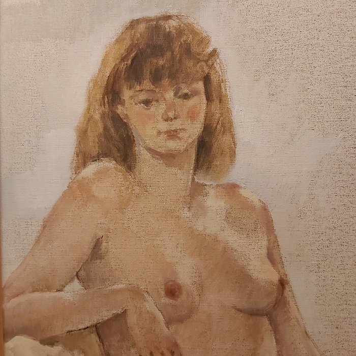 Dutch school (XX) - Nude in atelier