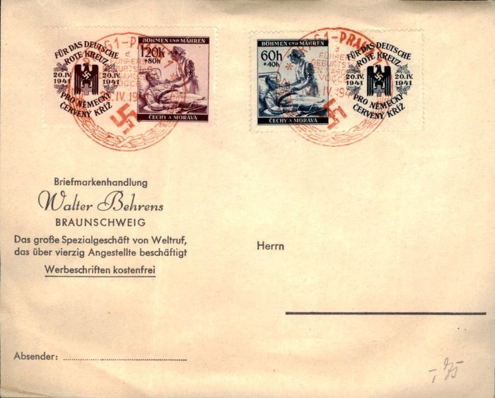 Impero tedesco 1940/1945 - Collezione di interi postali comprendente Posta Campo e Francobolli Speciali - 130 pezzi