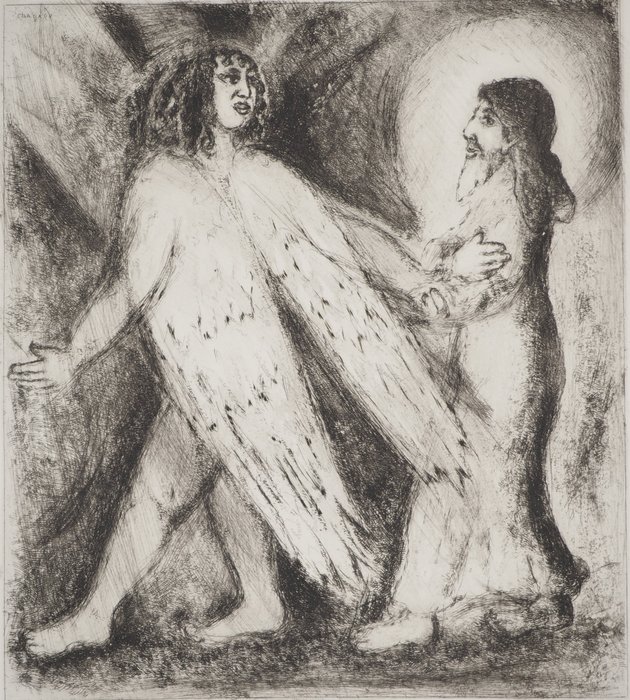 Marc Chagall (1887-1985) - L'homme guidé par l'Eternel