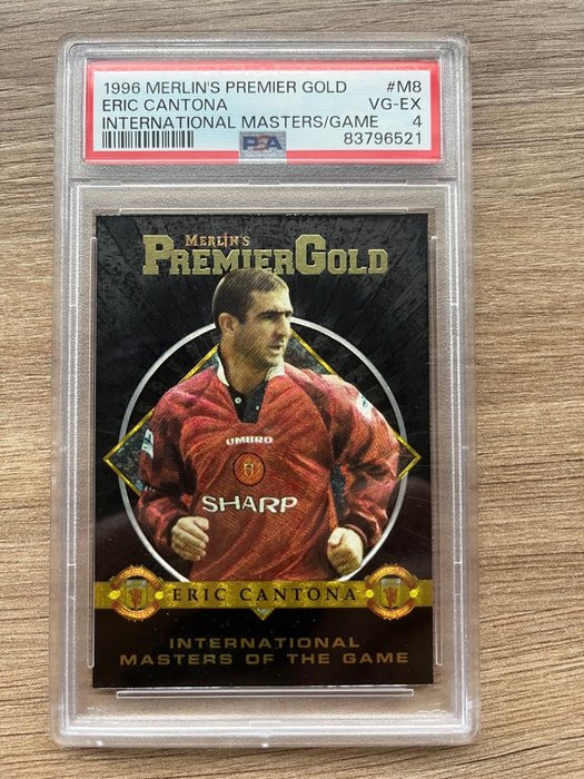 1996 - Merlin's - Premier Gold - Eric Cantona - #M8 International Masters of The Game - 1 Graded card - PSA 4
