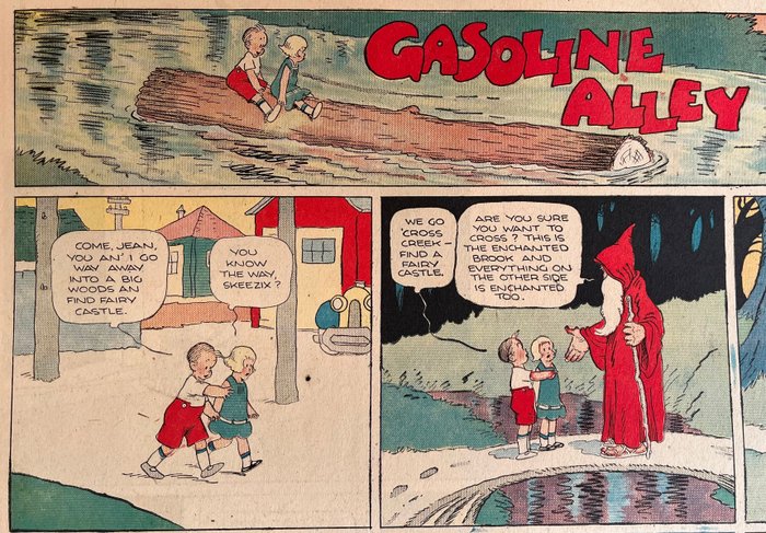 Frank King - 25 Offset Print - Gasoline Alley - The Chicago Sunday Tribune Comics section