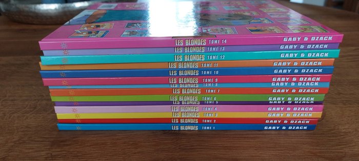 Les Blondes T1 à T14 + Stickers - 14x C - 14 Album - Första upplagan/nytryck