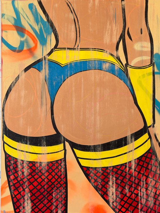 Dillon Boy (1979) - Beautiful Nude Wonder Woman Graffiti Girl Erotic Super Butt Sexy Underwear Panties Art x No Reserve