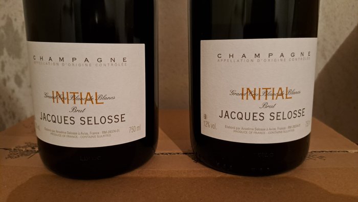 Jacques Selosse, "Initial" Brut Blanc de Blancs, dégorgé 2023 - 香檳 Grand Cru - 2 瓶 (0.75L)