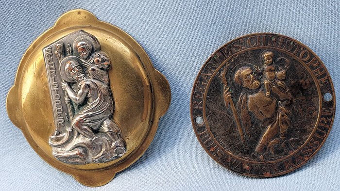 Odznaka - Grille Badge - St. Christopher - Francja - wczesny wiek XX (I wojna światowa)