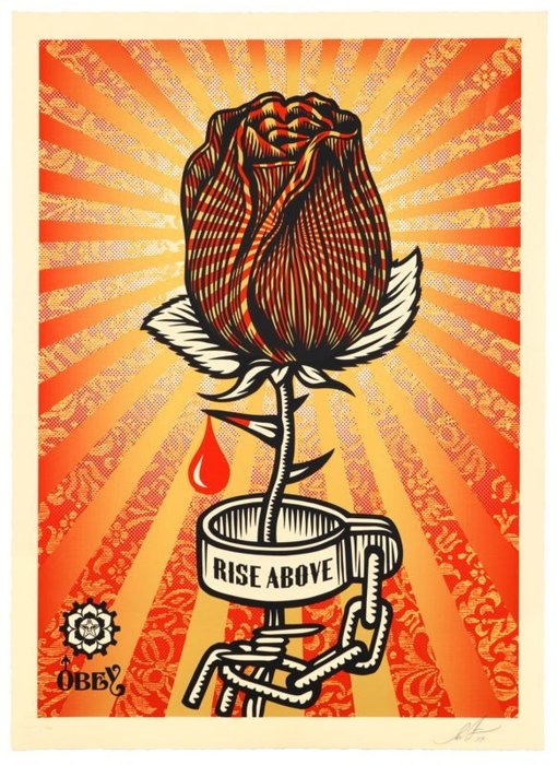 Shepard Fairey (OBEY) (1970) - Rose Shakle (large size)
