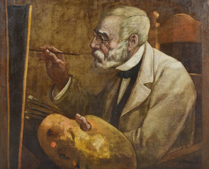 Jan Veth (1864-1925) - Portret Jozef Israëls (1824-1911)