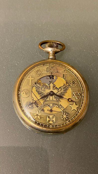 Silver Masonic - pocket watch - 1905-1920