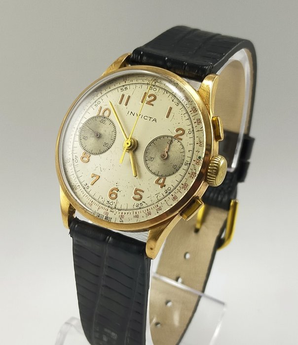 Invicta - Chronographe 18K Gold - Landeron 48 - Mężczyzna - 1901-1949