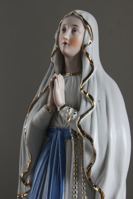 Figuriini - OLV van Lourdes - Bisque-posliini