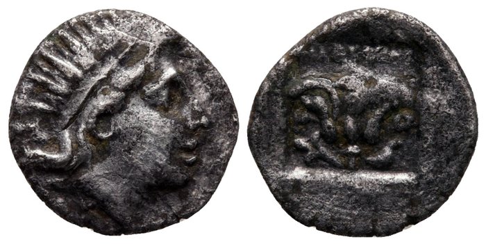 Szigetek - Caria, Rodosz. Hemidrachm circa 88-84 BC  (Nincs minimálár)