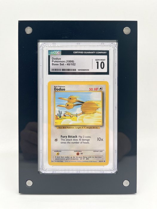 The Pokémon Company - Graded card - Doduo - Base Set - 1999 - CGC 10