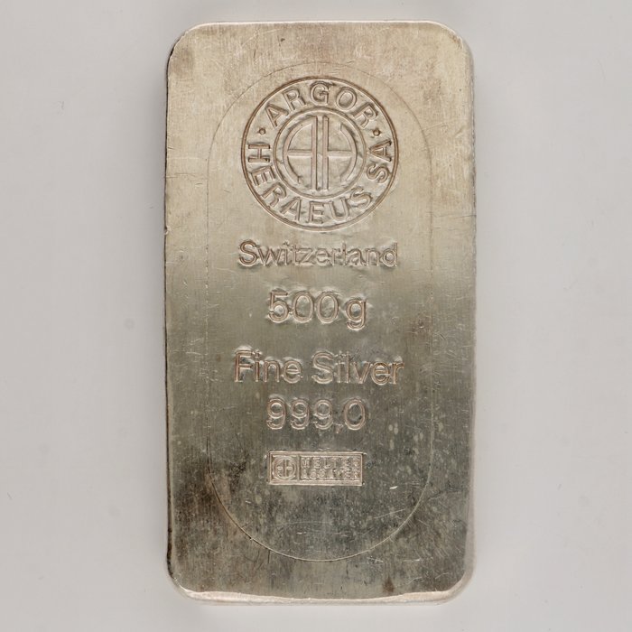 500 grams - Silver .999 - Heraeus