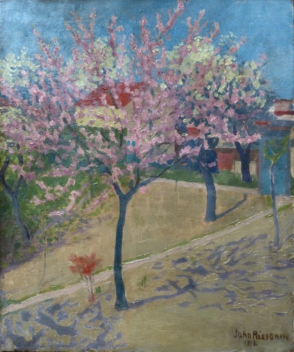 Ecole Finlandaise, Juho Vilho Rissanen (1873-1950) - Le cerisier en fleurs
