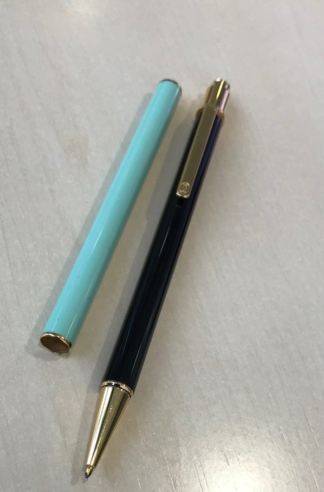 Cartier - Le Must De Cartier Black Lacquer 18k Gold Mechanical Pencil with extra body in near Mint Condition - Mekanisk penna
