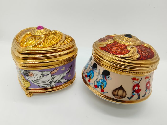 2 House of Fabergé Music Boxes - Speldosa - 1990-2000
