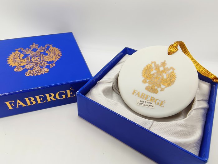Decoração de Natal - Ornamento Pomba da Paz Fabergé - Porcelana