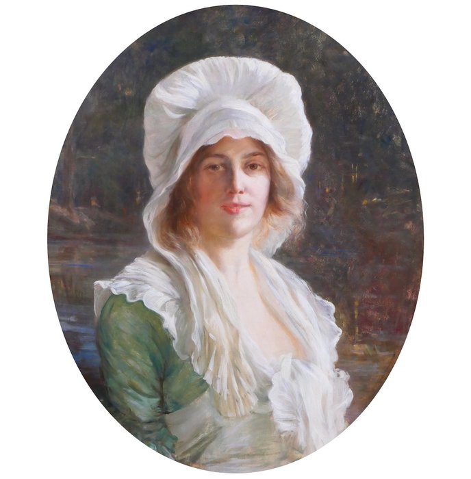 Antoine-Jean-Étienne Faivre known as Tony Faivre (1830-1905) - Portrait of Charlotte Corday