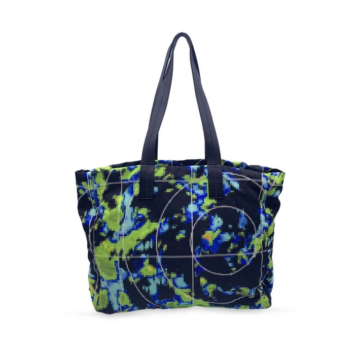 Prada - Multicolor Tessuto Nylon Radar Print Shoulder Bag - 手提袋