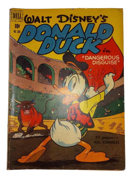 Four Color #308 - Donald Duck in "Dangerous Disguise" - 1 Comic - 第一版 - 1951
