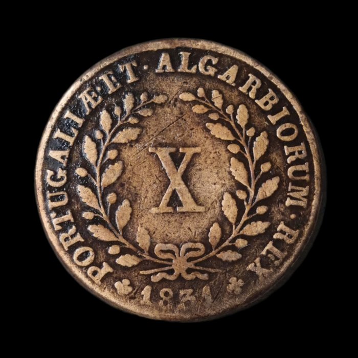 Portugal. D. Miguel I (1828-1834). X Réis 1831  (Zonder Minimumprijs)