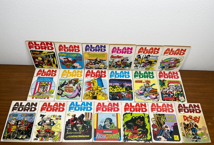 Alan Ford nn. 31/49 - 19 Comic collection - Első kiadás - 1972/1973