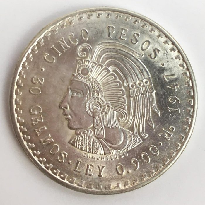 Mexikó. 5 Pesos 1947
