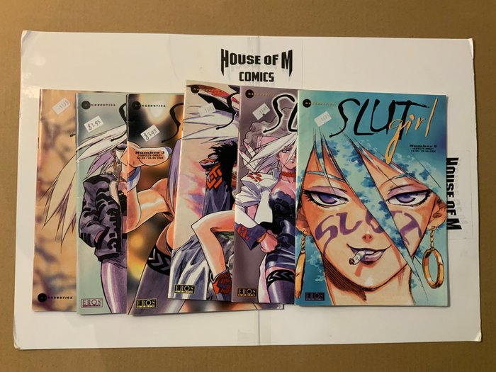 Slut Girl (2000 Series) # 1-6 USA Adult 18+ Mangerotica! COMPLETE series! - No Reserve Price! - 6 Comic collection - Első kiadás - 2000