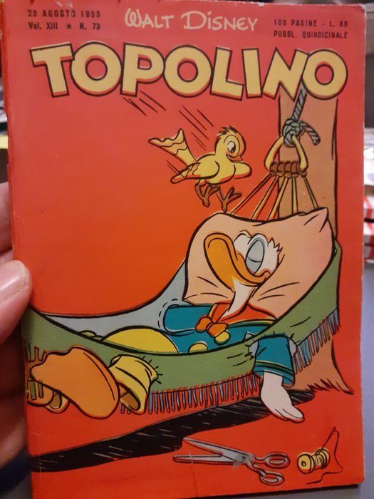 Topolino N.73 - Completo di  pagine centrali  giochini non compilati - 1 Comic - 第一版 - 1953