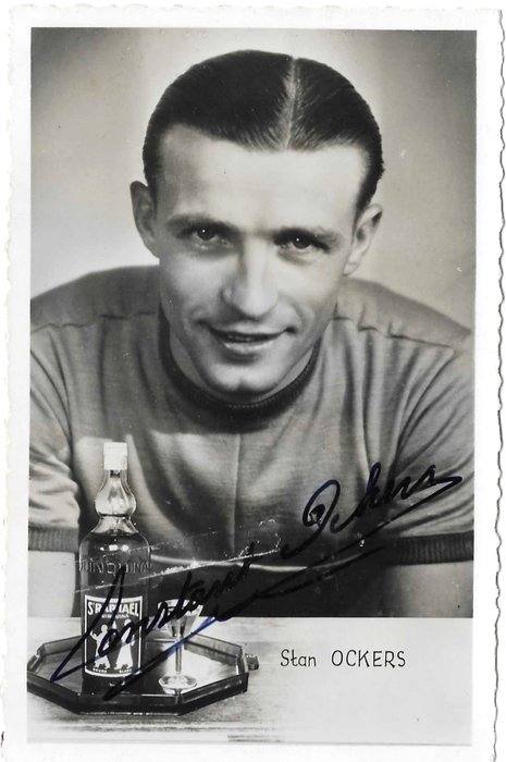 Signed Card - STAN OCKERS, World Champion 1955